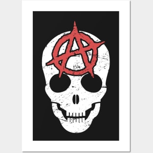 Distressed Anarchy Skull | Punk Rock Posters and Art